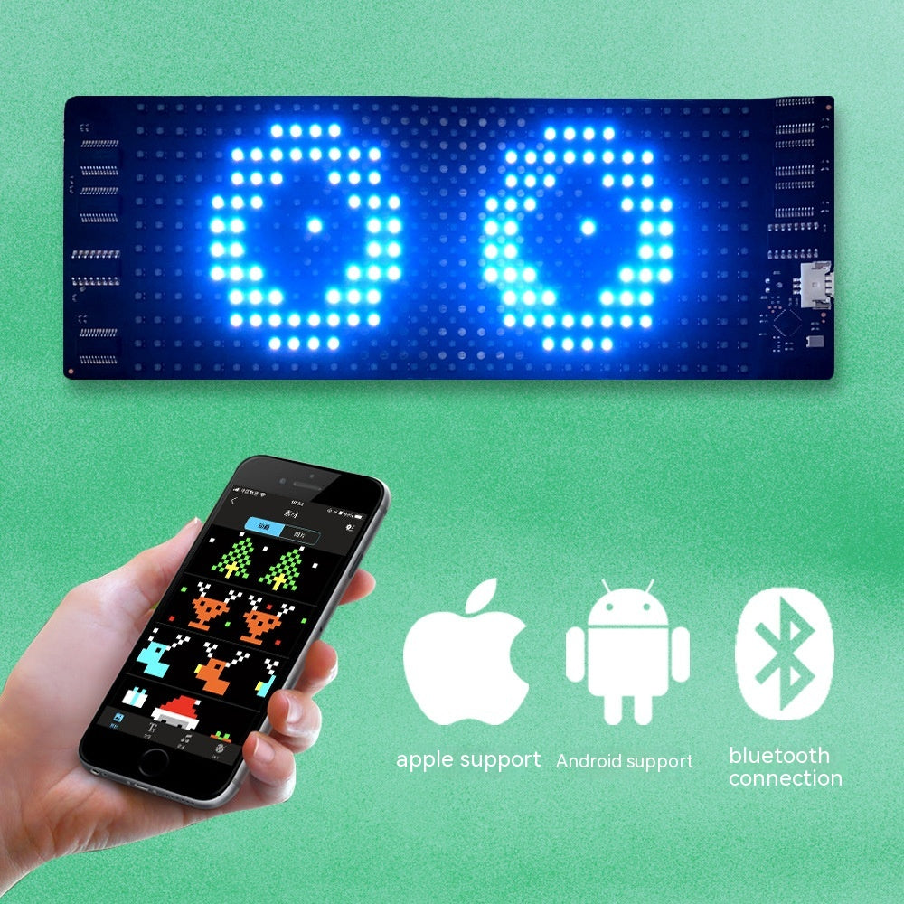 Flexible LED Display Screen - Waterproof Bluetooth Programmable Scrolling Message Board