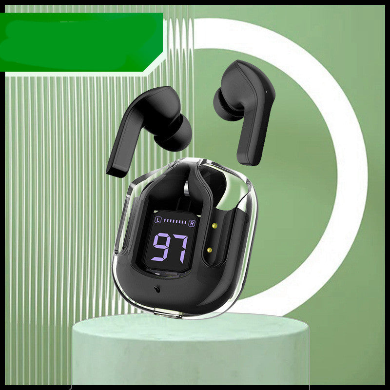 Mini Transparent Wireless Earbuds | ENC Noise Reduction | Digital Display | Bluetooth 5.0