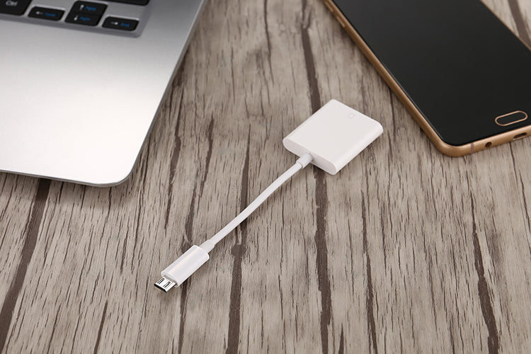 USB 2.0 SD Card Reader - Compact Memory Card Adapter for Cameras & Devices