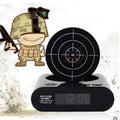 Shooting Target Alarm Clock - Shoot to Snooze with Toy Gun