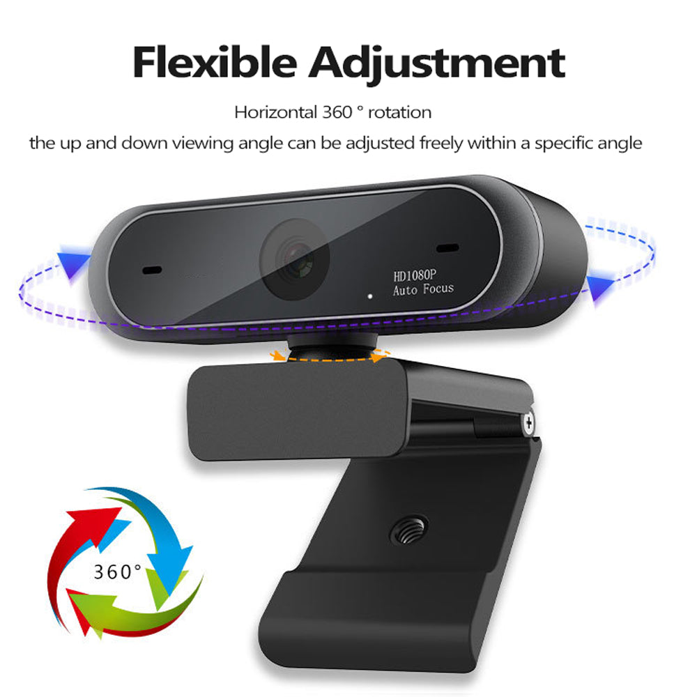 1080P Conference Webcam - Auto Focus, HD Video Camera for PC, Laptop & Video Calls
