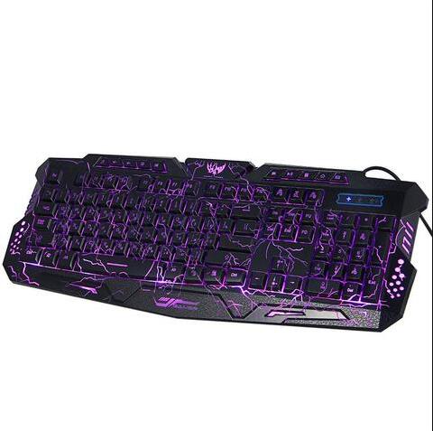 RGB Luminescent Gaming Keyboard | LED Backlit | Blue, Purple & Red