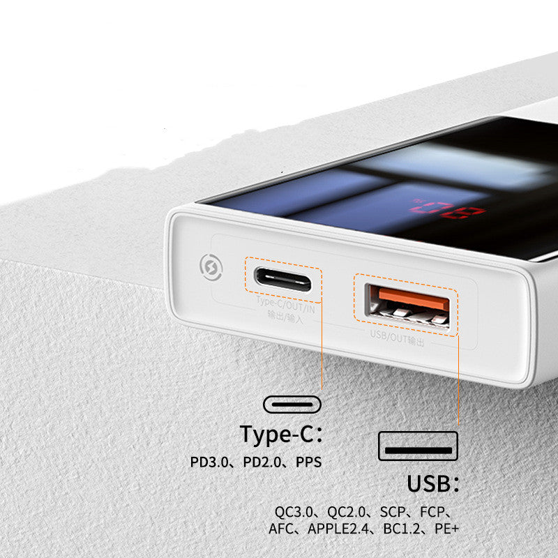 22.5W Fast Charging Power Bank with Digital Display - Portable Charger