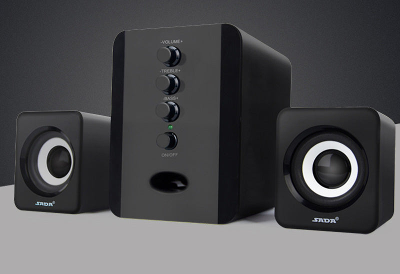 D-202 2.1 Channel Computer Speakers - Stereo System with Subwoofer & Super Bass