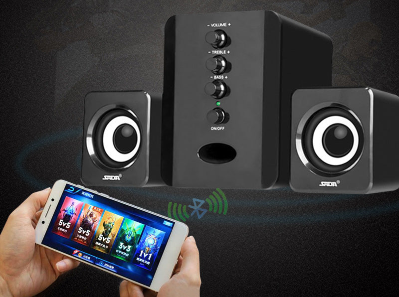 D-202 2.1 Channel Computer Speakers - Stereo System with Subwoofer & Super Bass