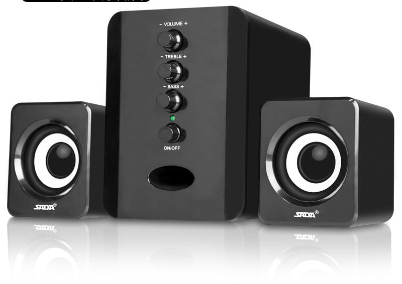 D-202 2.1 Channel Computer Speakers - Stereo System with Subwoofer & Super Bass