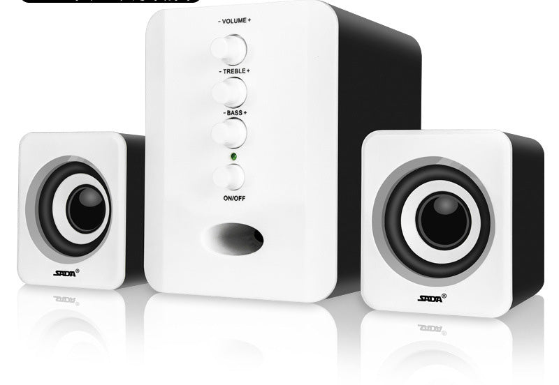 D-202 2.1 Channel Computer Speakers - Stereo System with Subwoofer & Super Bass