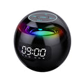 Portable Bluetooth Speaker Alarm Clock - Wireless Bedside Speaker with Digital Display