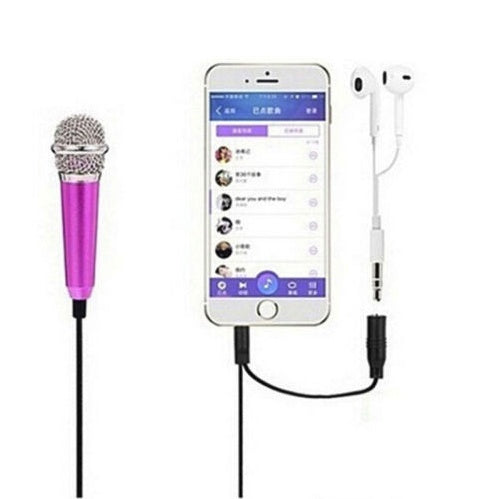 Mini Clip-On Lavalier Microphone - Portable Phone Mic for Vlogging, Recording & Singing