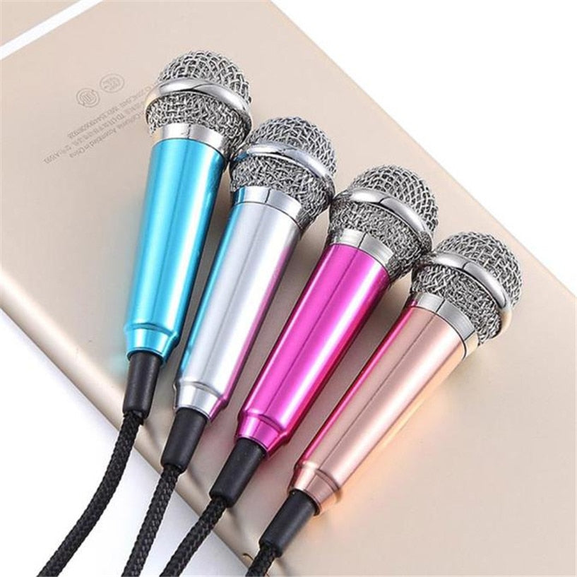 Mini Clip-On Lavalier Microphone - Portable Phone Mic for Vlogging, Recording & Singing