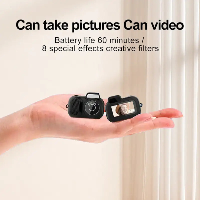 Mini Keychain Camera - 1080P Portable DVR with 32GB SD Card & Wristband