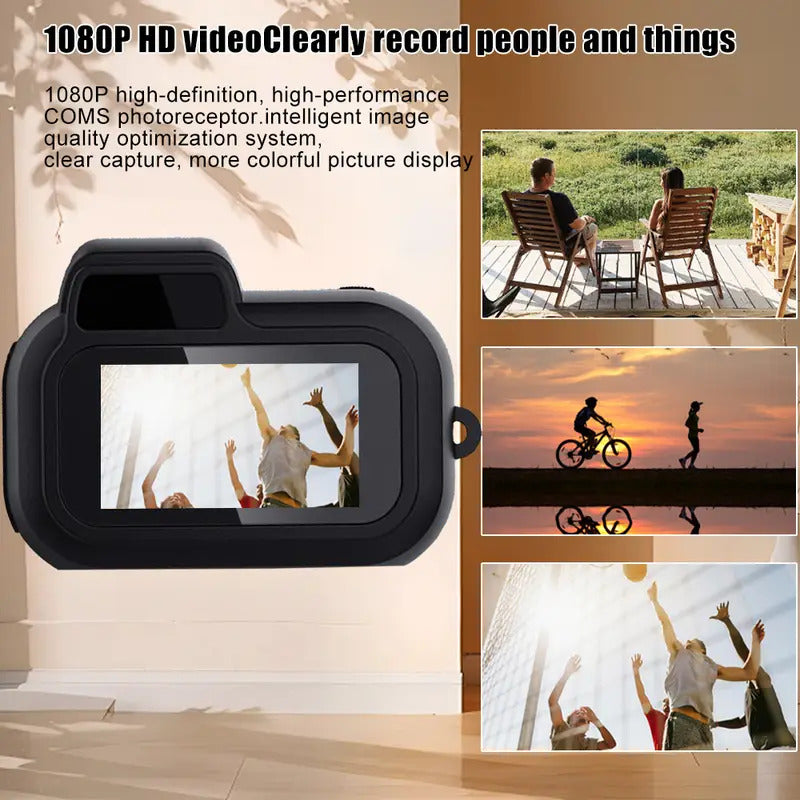 Mini Keychain Camera - 1080P Portable DVR with 32GB SD Card & Wristband