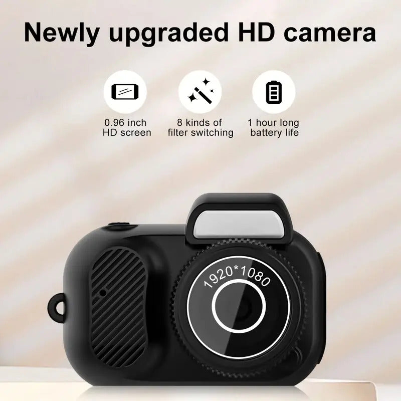 Mini Keychain Camera - 1080P Portable DVR with 32GB SD Card & Wristband