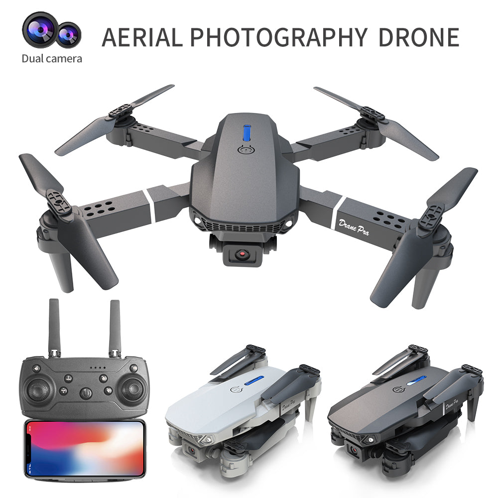 E88 PRO 4K Drone with Dual Camera – WiFi FPV, 50x Zoom, Foldable RC Quadcopter for Beginners
