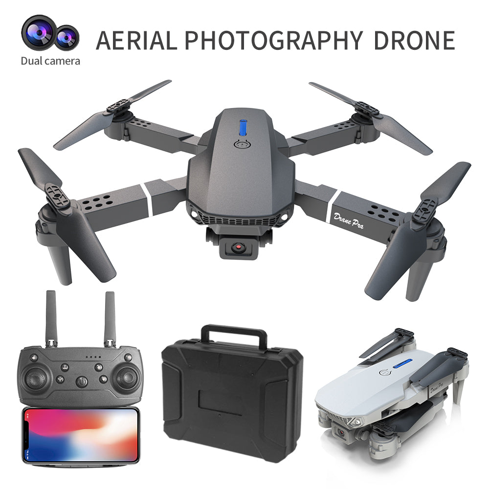 E88 PRO 4K Drone with Dual Camera – WiFi FPV, 50x Zoom, Foldable RC Quadcopter for Beginners