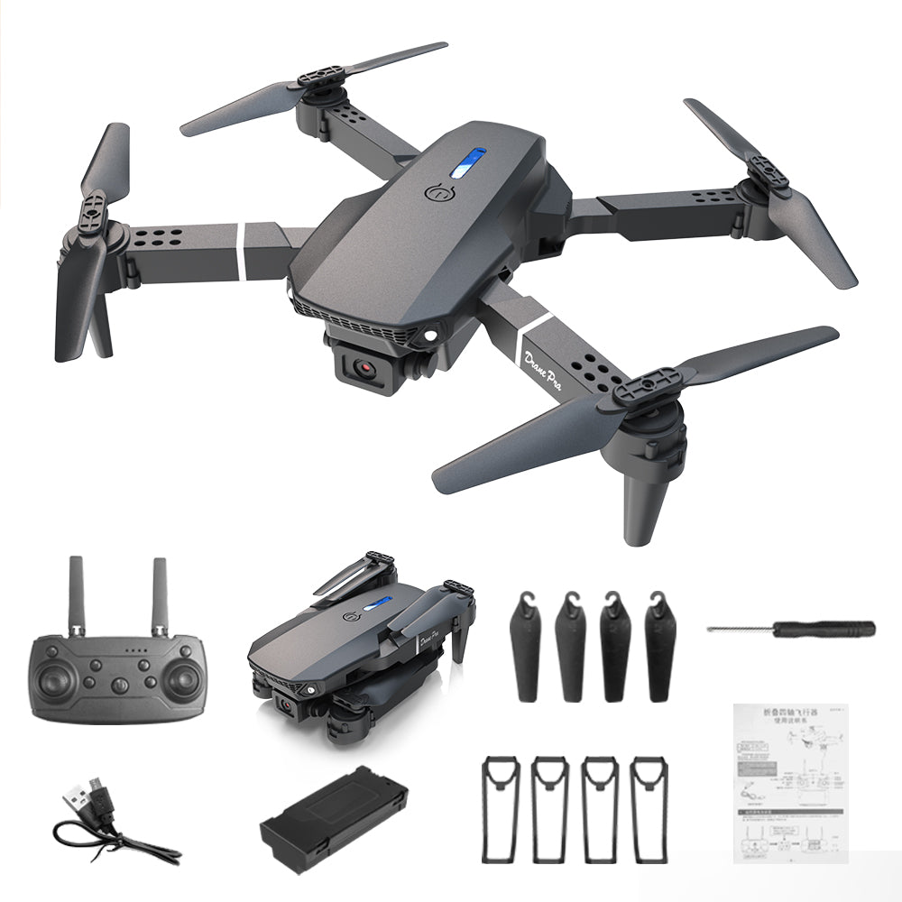 E88 PRO 4K Drone with Dual Camera – WiFi FPV, 50x Zoom, Foldable RC Quadcopter for Beginners