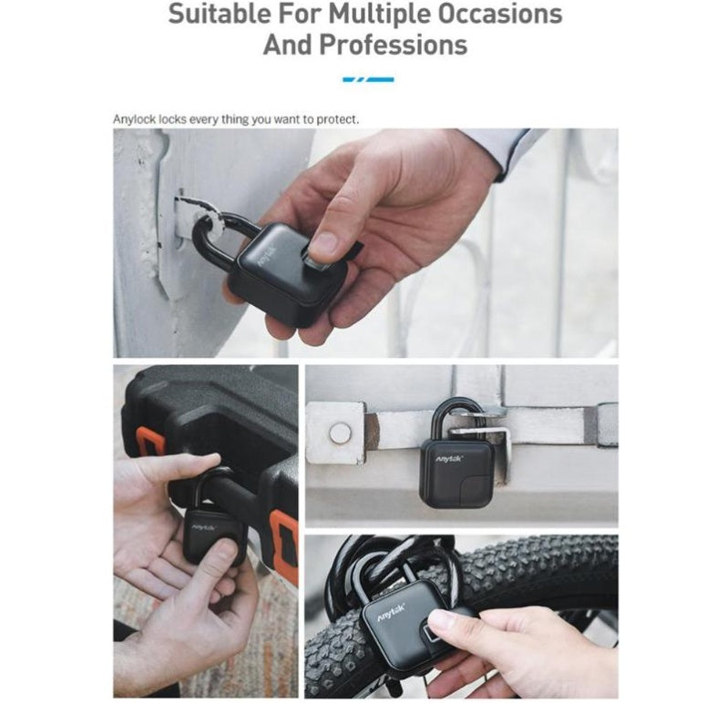 Fingerprint Padlock - Waterproof Smart Lock with Biometric Security