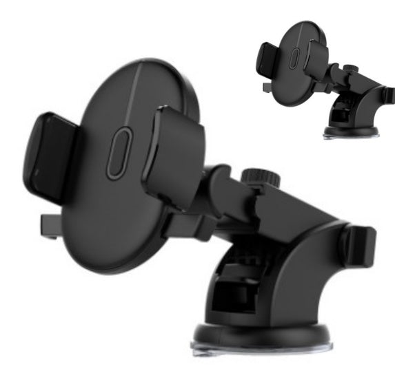 Car Phone Holder - Long Rod Telescopic Dashboard Suction Cup Mount, Universal Fit