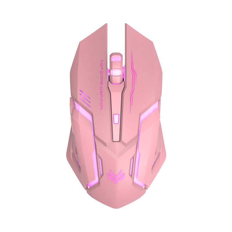 Wireless Charging Silent Gaming Mouse | RGB LED | 2.4G & Bluetooth | 6 Colors