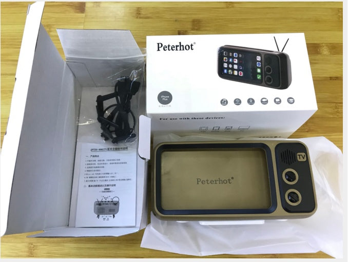 Retro TV Bluetooth Speaker - Vintage Mini Portable Wireless Speaker with Classic Design