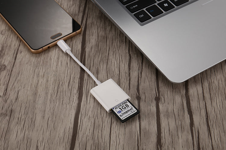 USB 2.0 SD Card Reader - Compact Memory Card Adapter for Cameras & Devices