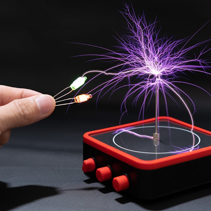 Tesla Coil Bluetooth Speaker - Plasma Lightning Arc with Touch Display