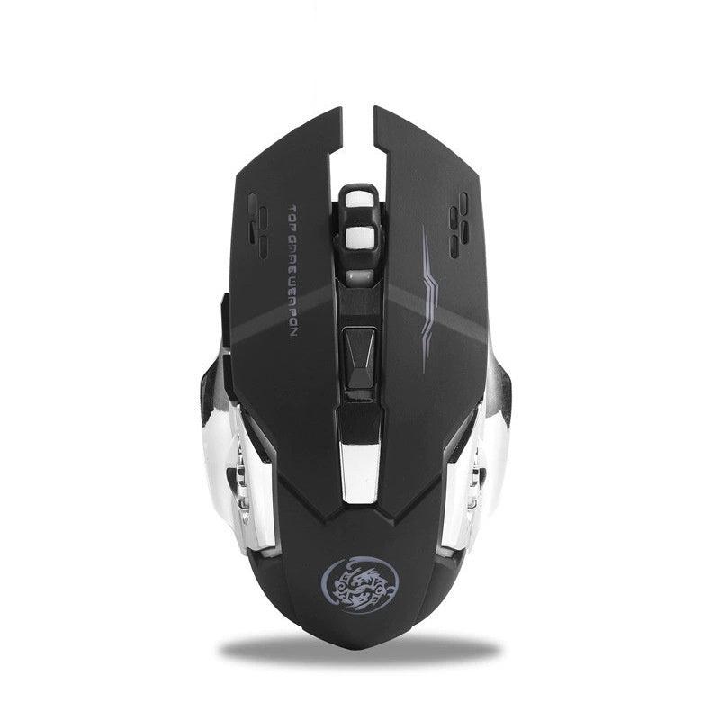 RGB Wireless Gaming Mouse – 2.4G & Bluetooth, Rechargeable, Silent Click for PC & Laptop