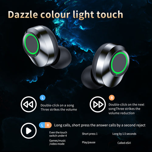 Wireless TWS Earbuds with Smart Digital Display & Breathing Light | Bluetooth 5.0