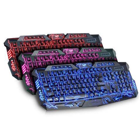 RGB Luminescent Gaming Keyboard | LED Backlit | Blue, Purple & Red