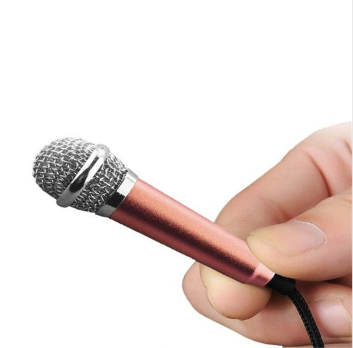 Mini Clip-On Lavalier Microphone - Portable Phone Mic for Vlogging, Recording & Singing