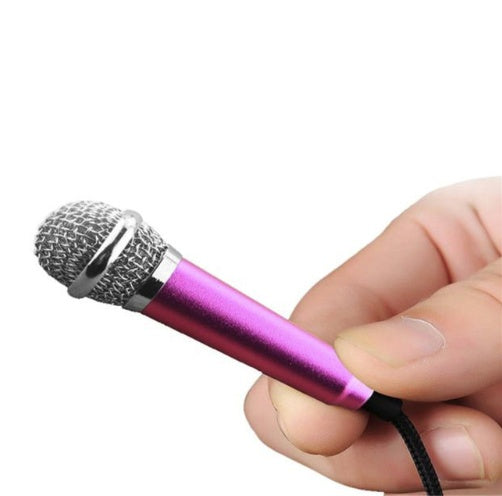 Mini Clip-On Lavalier Microphone - Portable Phone Mic for Vlogging, Recording & Singing