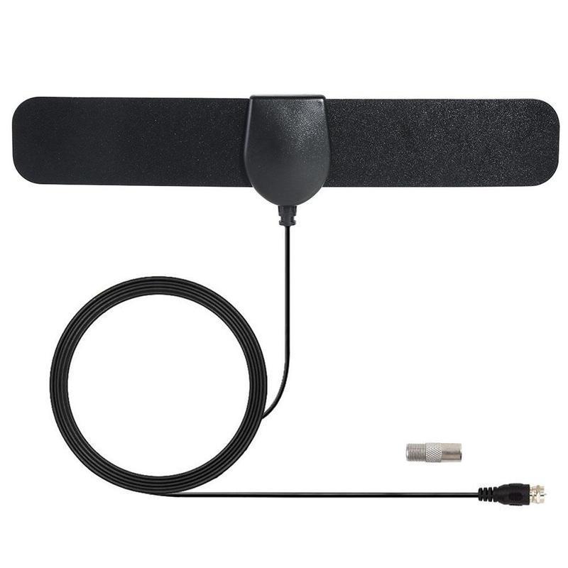 Indoor HD TV Antenna - 1080p Digital Amplified Antenna with 25 Mile Range & 12ft Coax Cable