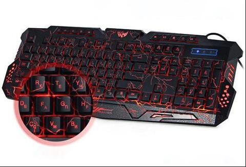RGB Luminescent Gaming Keyboard | LED Backlit | Blue, Purple & Red