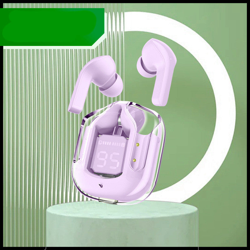 Mini Transparent Wireless Earbuds | ENC Noise Reduction | Digital Display | Bluetooth 5.0
