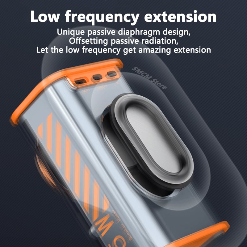 K07 Transparent Mecha Bluetooth Speaker - Sound Light TWS