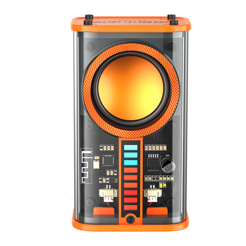 K07 Transparent Mecha Bluetooth Speaker - Sound Light TWS
