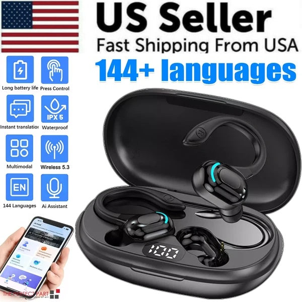 Translator Earbuds - 144 Languages Real-Time Online & Offline Translation