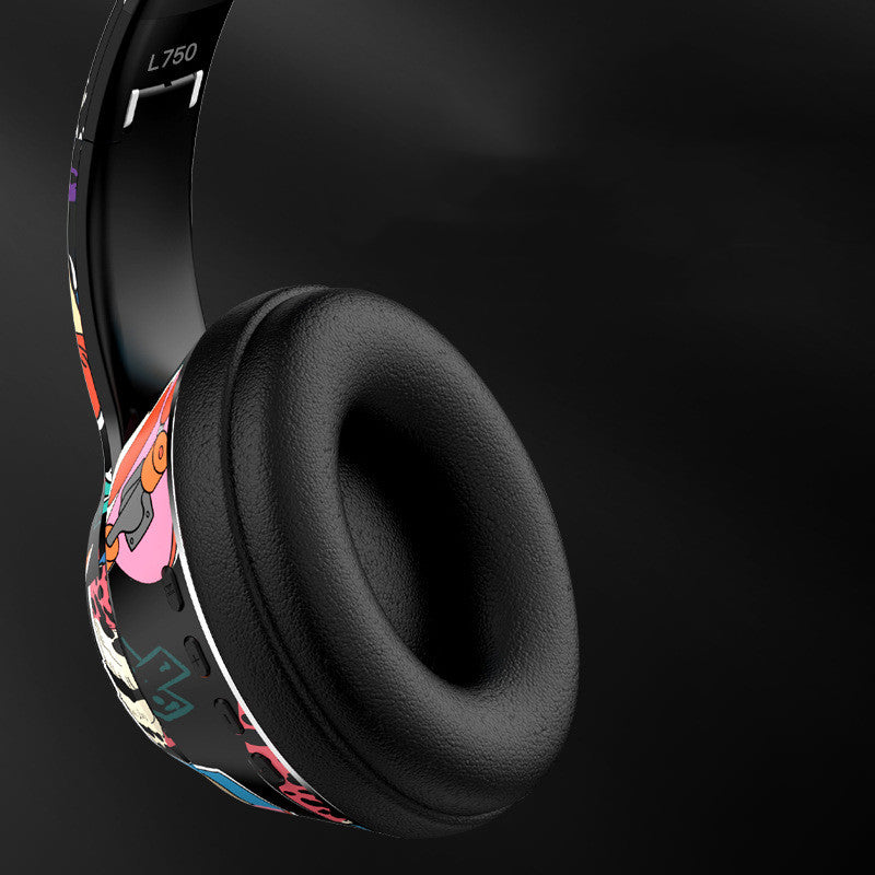 Graffiti Wireless Bluetooth Headset Mobile - RGB Gaming Mic
