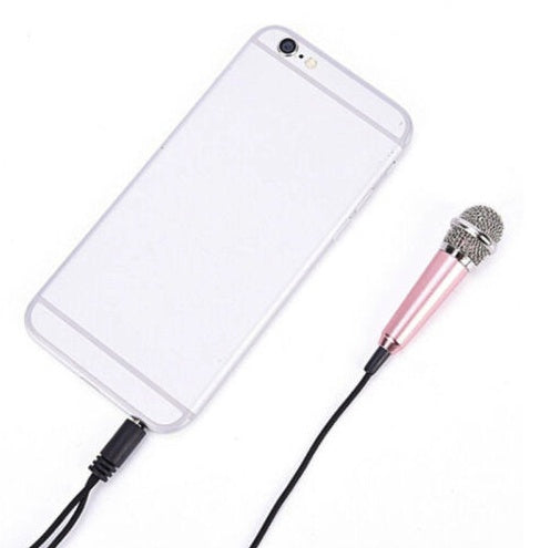 Mini Clip-On Lavalier Microphone - Portable Phone Mic for Vlogging, Recording & Singing