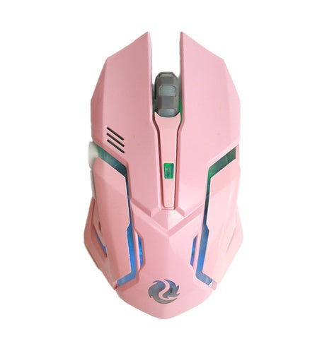 Wireless Charging Silent Gaming Mouse | RGB LED | 2.4G & Bluetooth | 6 Colors
