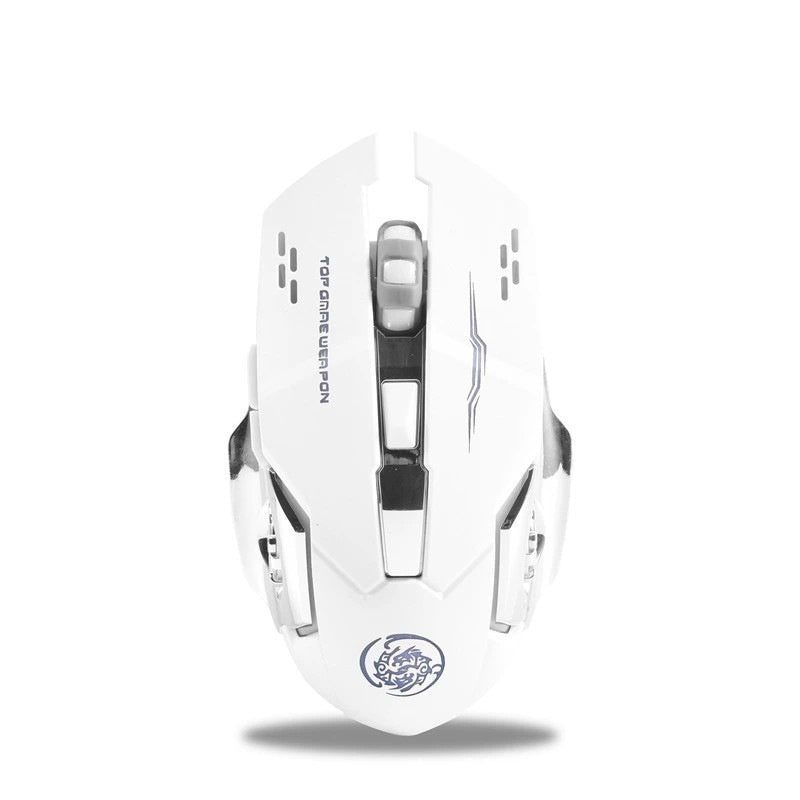 RGB Wireless Gaming Mouse – 2.4G & Bluetooth, Rechargeable, Silent Click for PC & Laptop