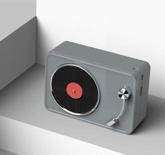 Retro Vinyl Record Bluetooth Speaker - Portable Wireless Mini Speaker with Vintage Design