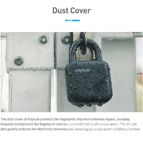 Fingerprint Padlock - Waterproof Smart Lock with Biometric Security