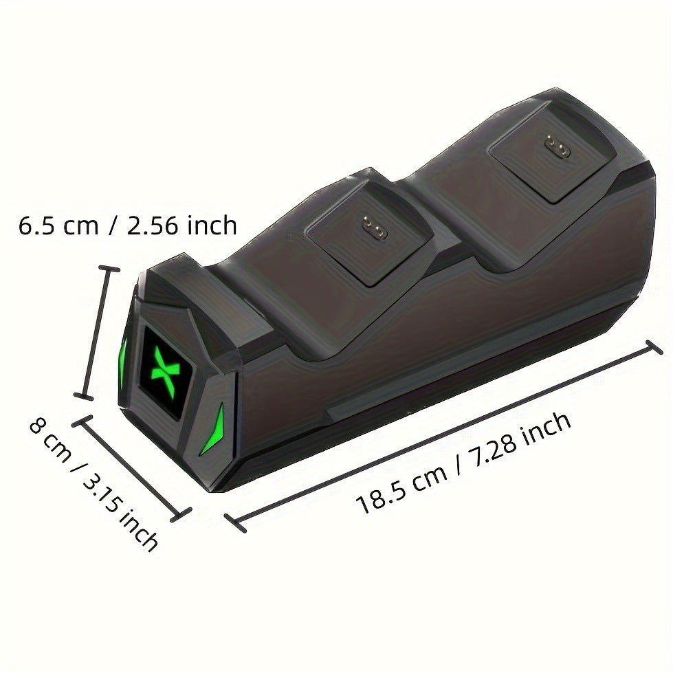 Controller Charging Station - 2x5520mWh Rechargeable Battery Pack, Compatible with Xbox, USB-C