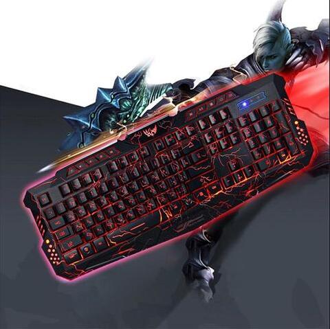 RGB Luminescent Gaming Keyboard | LED Backlit | Blue, Purple & Red