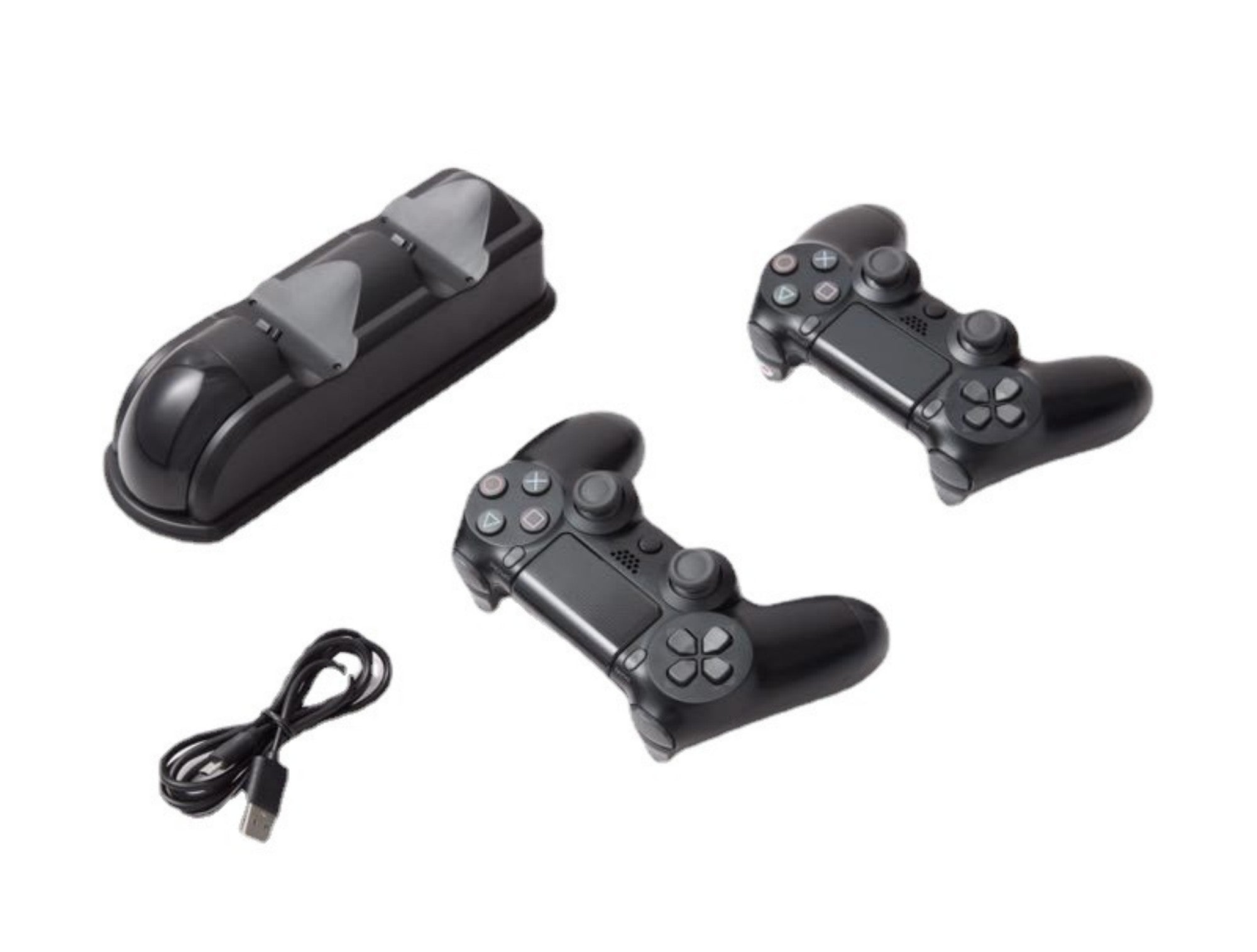 Wireless Gaming Controller Charging Dock - Dual USB, Compatible with PS4