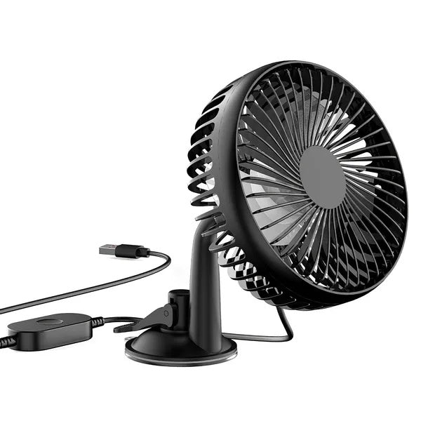 Portable USB Desk Fan | Rotatable Clip-On Design | Car, Office & Bedroom