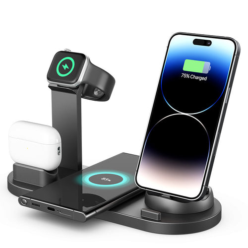 3-in-1 Wireless Charging Station - Magnetic Charger for iPhone, AirPods & Apple Watch
