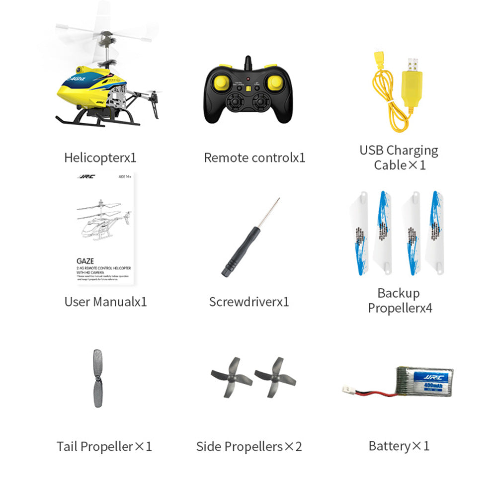 Remote Control Helicopter 2.4G HD - Gyro Stabilized RC Aircraft for Kids & Adults