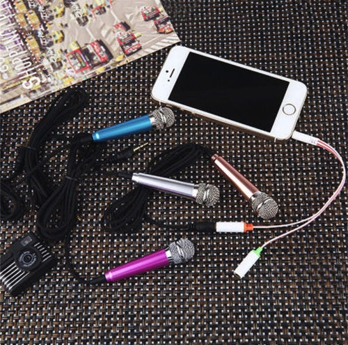 Mini Clip-On Lavalier Microphone - Portable Phone Mic for Vlogging, Recording & Singing